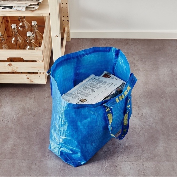 NWT IKEA Iconic Small Classic Shopping Shipping Reseller Blogger Favorite Tote - Picture 1 of 6